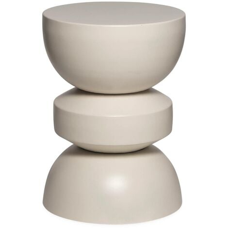 sweeek - Beistelltisch, Sofaende, Nachttisch aus Metall, Ø32 x H 44,5cm