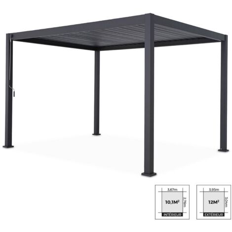 sweeek - Bioklimatische Pergola mit Lamellendach Triomphe 3x4m
