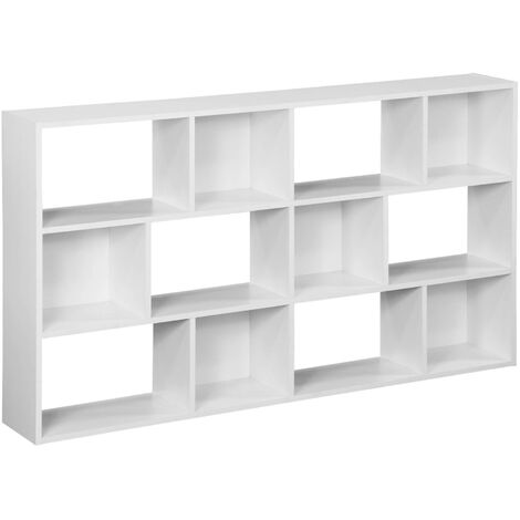 sweeek - Bücherregal 3 Regale 12 Fächer