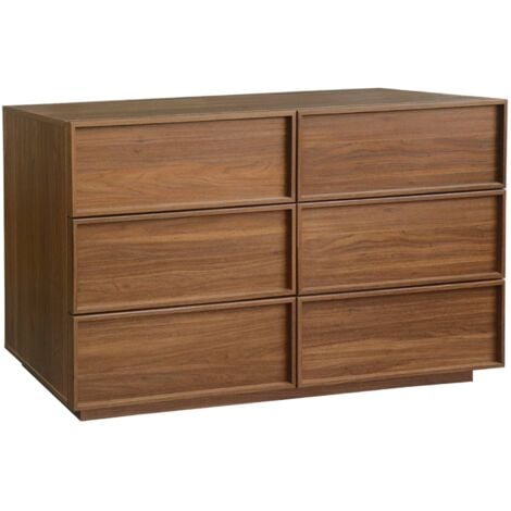 sweeek - Kommode mit Holzlook und 6 Schubladen