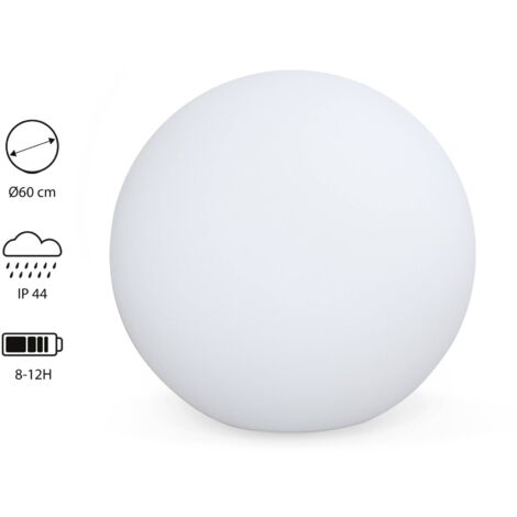sweeek - LED-Kugel  - Dekorative Leuchtkugel, mit Fernbedienung - Ø60 cm