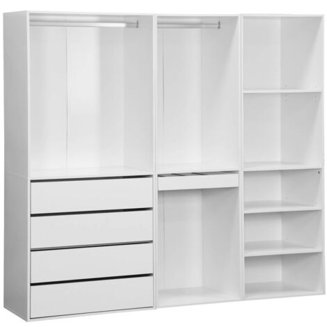 sweeek - Modulares Kleiderschrank-Set mit 3 Elementen