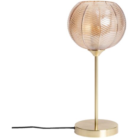 sweeek - Tischlampe aus Metall und Glas für drinnen Ø 20 cm