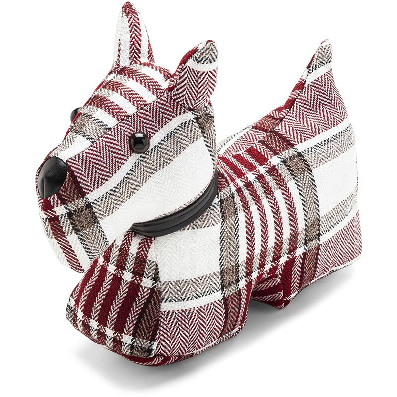 Fermaporta imbottito per porte a forma di cane, in...