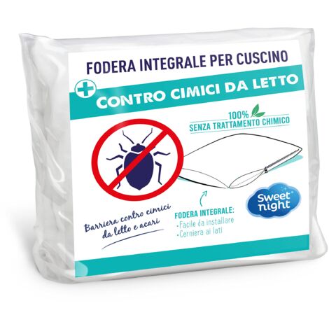 Sweet Night Copricuscini 40x60 cm  Anti cimice e antiacaro  Silenzioso  Chiusura a cerniera  Senza trattamento chimico