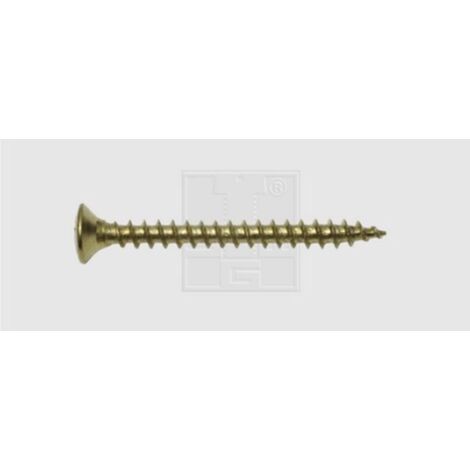 SWG 195344067 Vis à bois 4 mm 40 mm cruciforme Pozidriv acier laitonné 200 pc(s)
