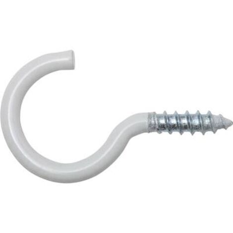 SWG 23965580 Ganci per stendibiancheria 4 x 50 / 20 50 mm Acciaio verniciato di bianco 4 pz.