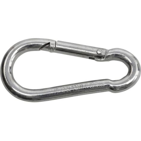 SWG 680 154 851 80 Mousqueton de pompier En acier galvanisé, zingué (L x l) 50 mm x 5 mm X780561