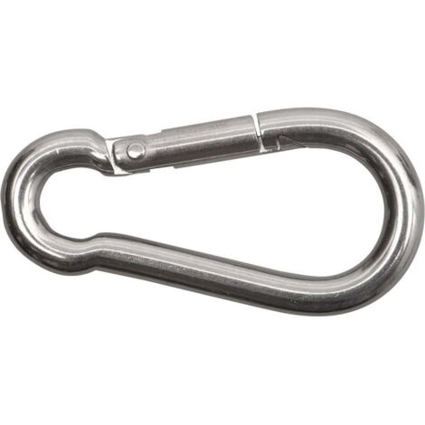 SWG 680 304 010 80 Mousqueton de pompier Acier inox A2 (L x l) 100 mm x 10 mm X780211
