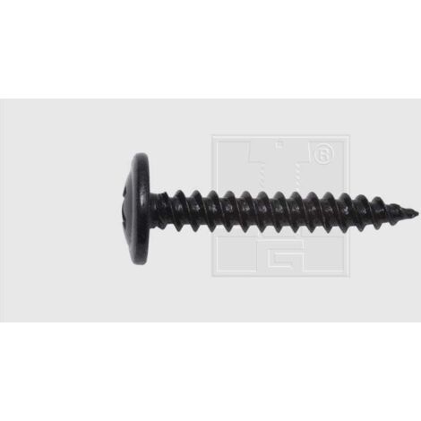 SWG Blechschraube mit Bund 4,2x19mm 10 Stück, schwarz Blechschrauben