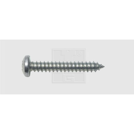 Reidl Linsenkopf Blechschrauben 3,5 x 19 mm DIN 7981 verzinkt schwarz 10 St/ück