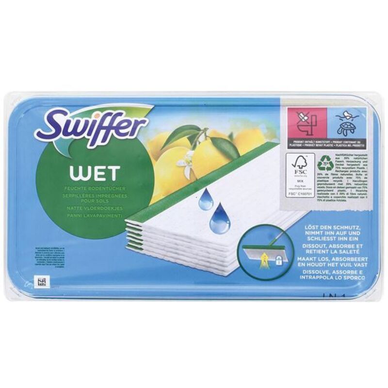 Serpillére humide Swiffer x10