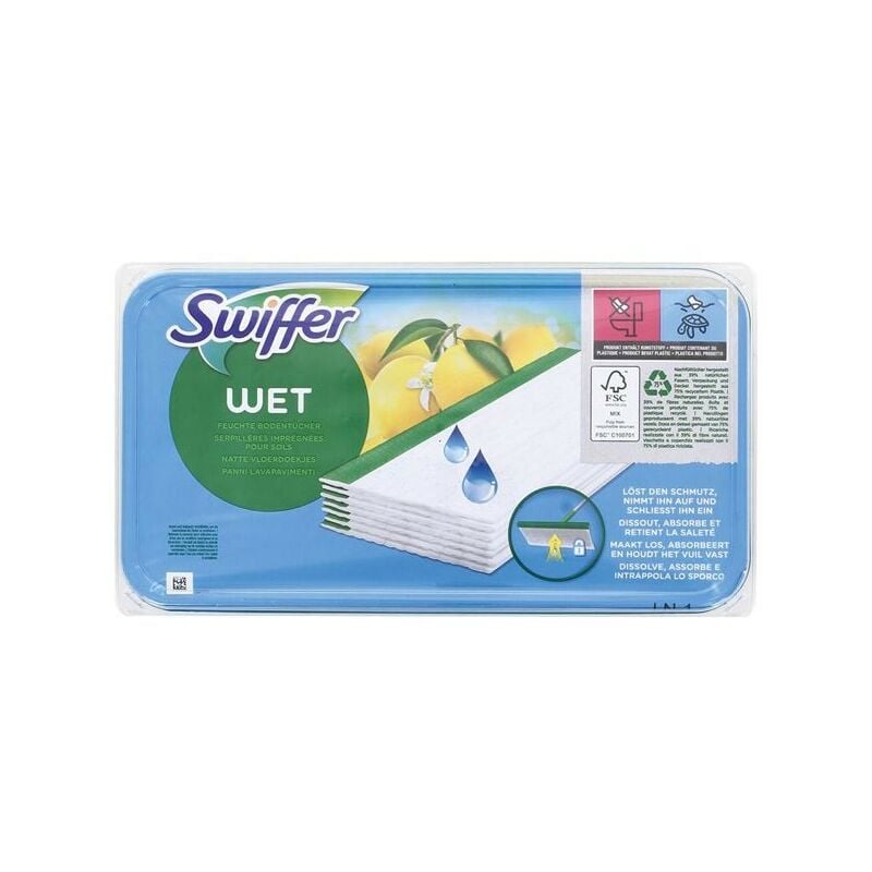 Serpillére humide (boite de 10) - Swiffer