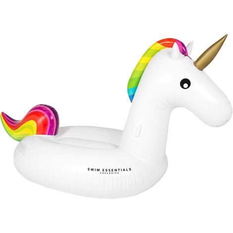 Swim Essentials Poolmatratze Einhorn Weiß 150 cm