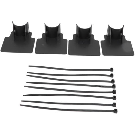 Swimming Pool Pipe Holders Adjustable Design Sturdy ABS Easy Installation Swimming Pool Hose Support Brackets Black