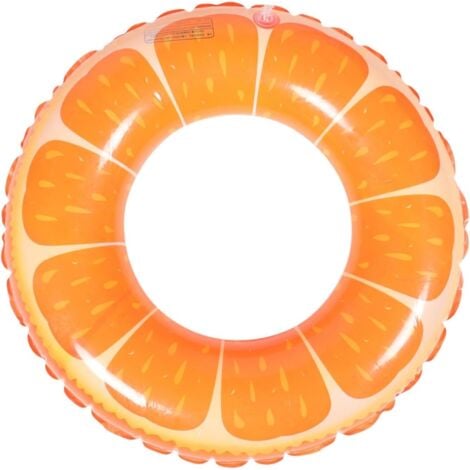 Swimming Pool Safety Buoy Swimming Pool Floats Small Inflatable Pool Inflatable Pool Ring Adult Swimming Circle Swimming Party PVC Orange