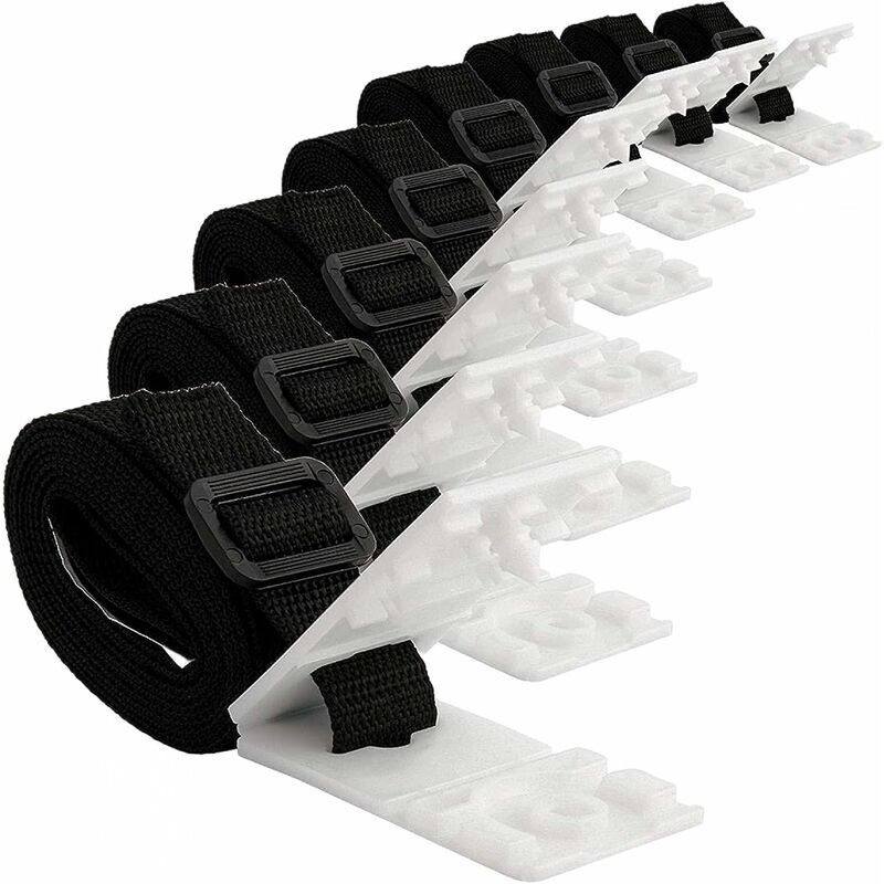 Solar Pool Cover Fixing Kit - 8 Solar Cover Straps - Solar Cover Strap Kit for Mobile Reel Systems, Pool Covers & Tarps