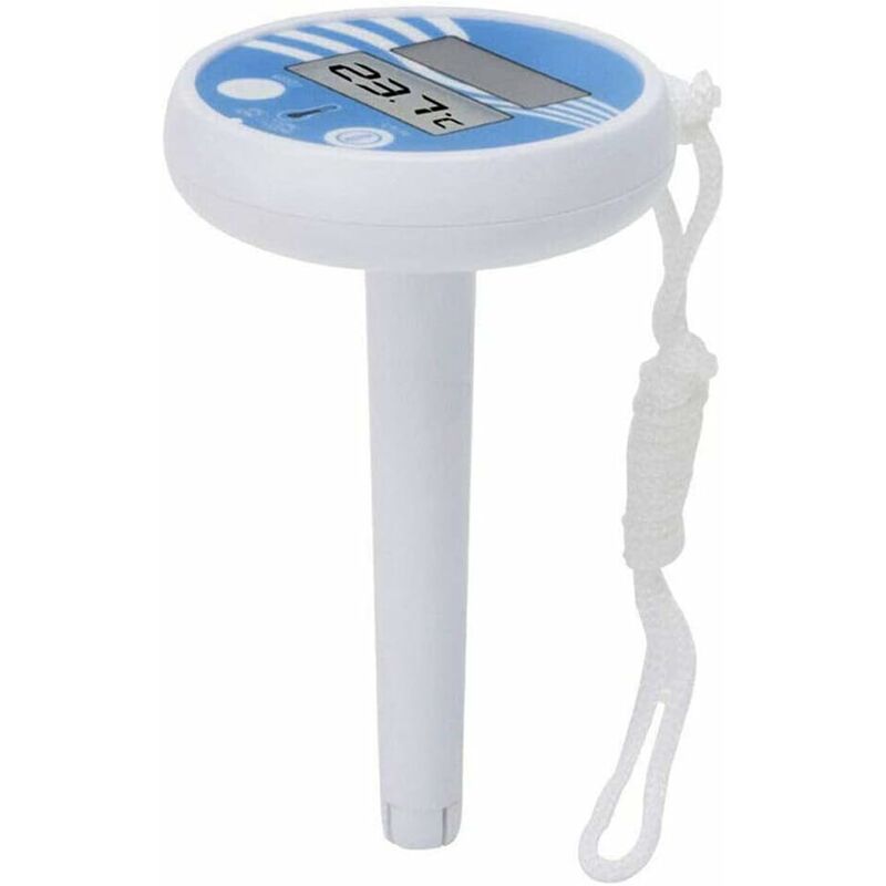 Image of Swimming Pool Thermometer Water Thermometer Solar Powered Digital Thermometer Temperature Sage With String For Swimming Pool Hot Tub Spa Pond