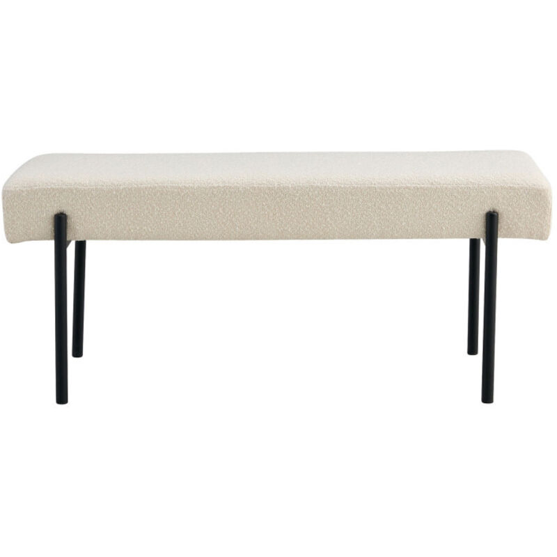 Swindon banc bouclé blanc.