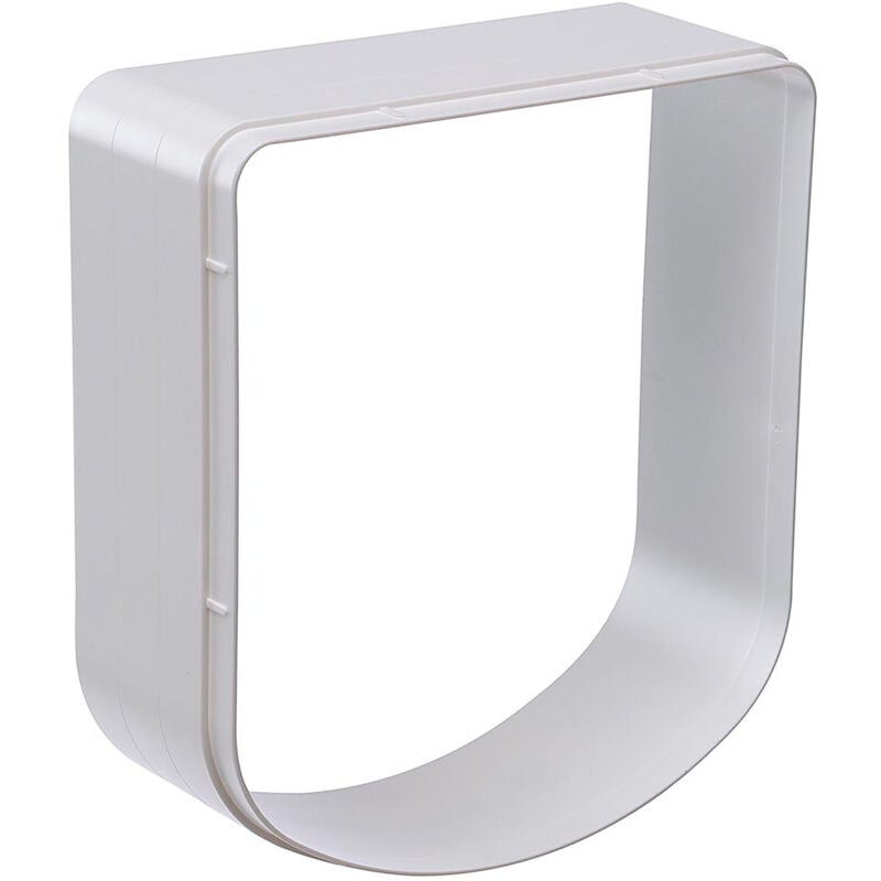 SWING EXTENSION Tunnel d'extension pour portes Swing pour chiens et chats. Variante SWING 3/5 - Mesures: 16,3 x 5 x h 18,4 cm - Blanc - Blanc