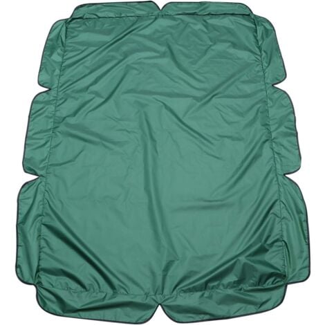 CHOYCLIT Swing Canopy Replacement, Outdoor Swing Canopy Cover 210D Oxford Windproof Fabric for Backyard,190×132×15cm,Green
