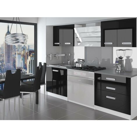 SWING | Cucina Componibile Componibile + Lineare L 120cm 4 pz | Piano di lavoro INCLUSO | Set di mobili da cucina