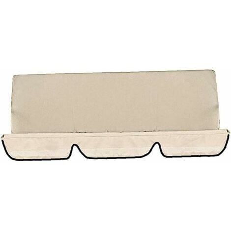 Swing Cushion Cover Swing Cushion Cover UV Resistant Waterproof Seat Protective Cover Beige, Covers Garden Furniture
