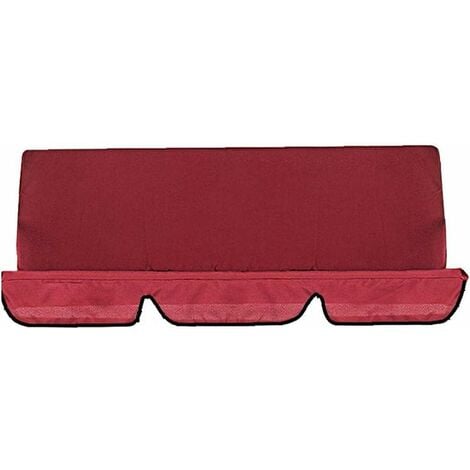 Swing Cushion Swing Uv Resistant Waterproof Seat Protective Cover Red, Garden Furniture Set