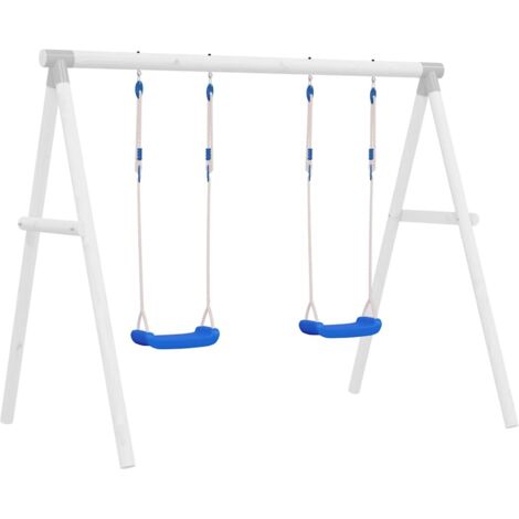 Swing Seats with Ropes 2 pcs Blue 37x15 cm Polyethene vidaXL