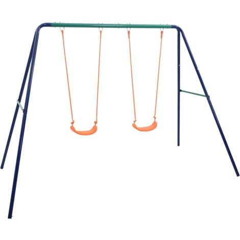 Swing Set with 2 Seats Steel VSVS5537456
