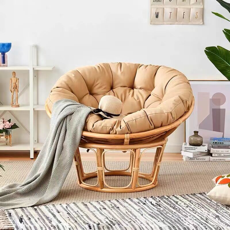 Start - Swing Single Hanging Chair Cushion Coussin rond - 40X40cm, kaki, 1pc