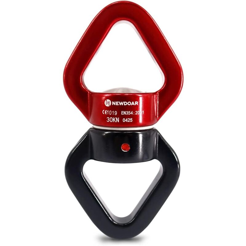 Swing Swivel, 30KN Certifié CE Dispositif Pivotant à Micro-rotateur Descendeur Escalade pour La Danse Aérienne, La Balançoire de Yoga, Le Hamac
