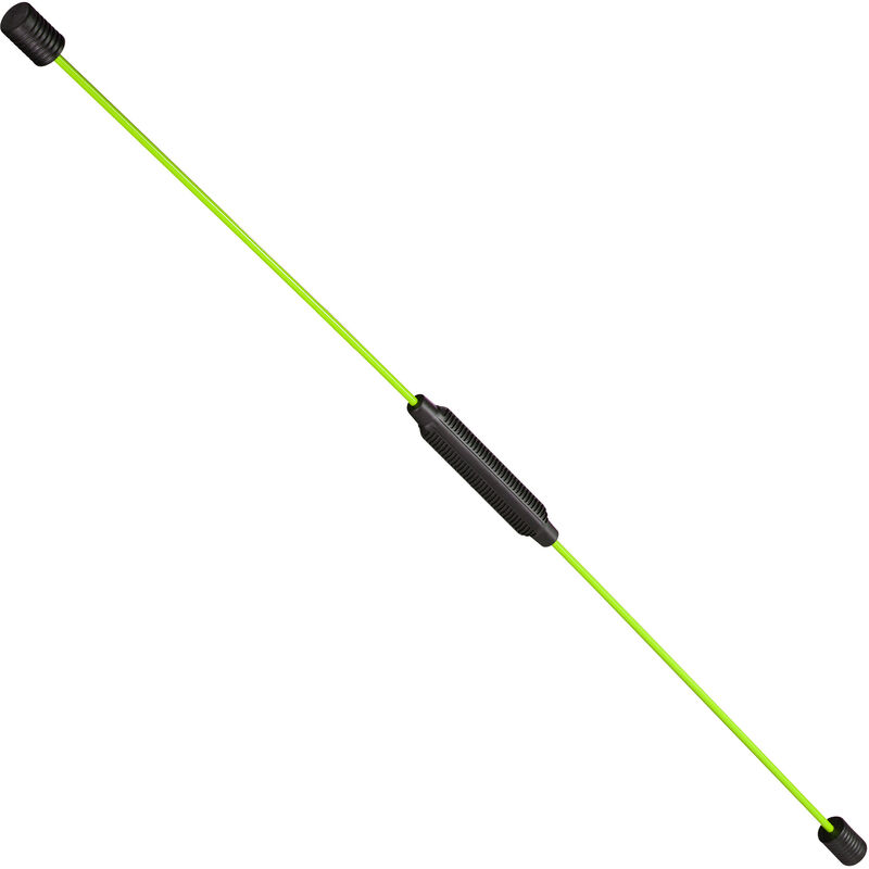 Swingstick, bâton de fitness flexible pour renforcer la musculature, sport, fibre de verre, 160 cm, jaune fluo