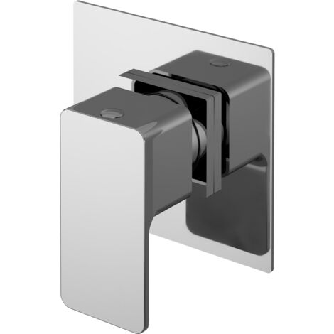 Swinscoe Square Concealed Shower Stop Tap - Chrome - Balterley