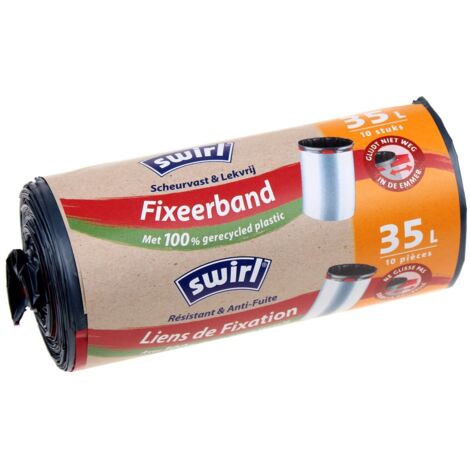 SWIRL 35 L RUBAN DE FIXATION SACS POUBELLE, 1ER PACK (1 X 10) 215871