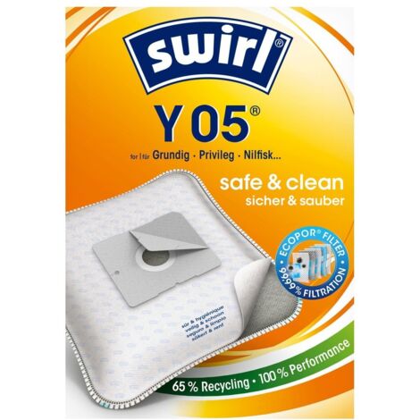 Swirl - bolsa para aspiradora y05 - 10 piezas - ecopor - 6783231 - 4006508230396