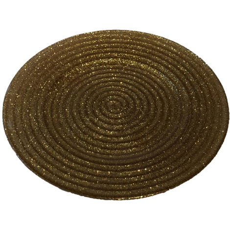 Swirl Candle Plate Gold
