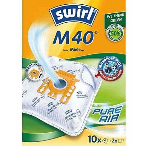 Swirl M40 - Sacchetti per aspirapolvere Miele 10 pezzi