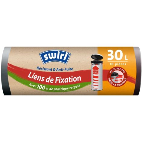 Swirl - swirl sacs poubelle avec lien de fixation xl 30l / 10 -