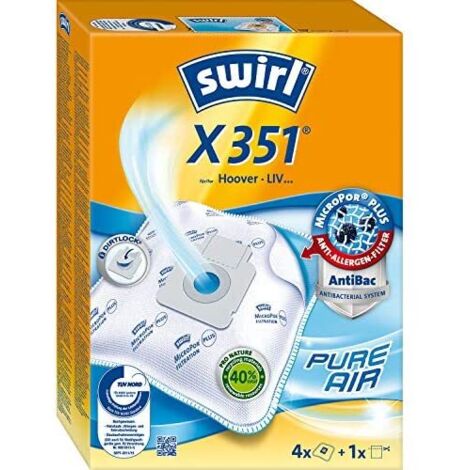 Swirl X 351 MP Plus AirSpace bolsa aspiradora azul blanco amarillo