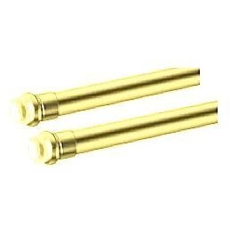 SWISH - 2 BACCHETTE TONDE A PRESSIONE DIAM. 8MM 30-35 CM IN ALLUMINIO COLORE ORO