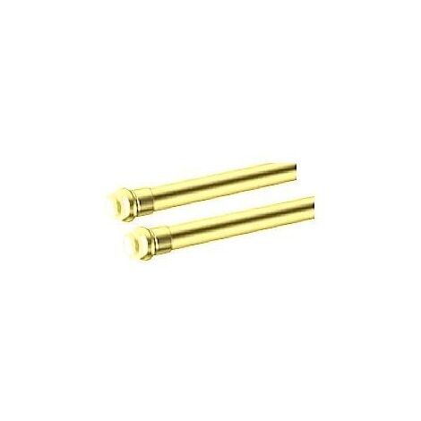 SWISH - 2 BACCHETTE TONDE A PRESSIONE DIAM. 8MM 60-65 CM IN ALLUMINIO COLORE ORO
