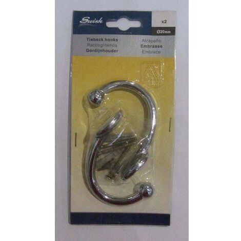 SWISH - 2 EMBRASSE IN ACCIAIO FINITURA CROMATO D. 20mm
