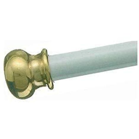 SWISH - BACCHETTA A VITE BIANCA CON POMELLO IN ORO 80-100CM
