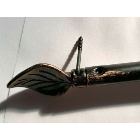 SWISH - BACCHETTE A VITE PER TENDE 60-80CM  FOGLIA NERO-ORO
