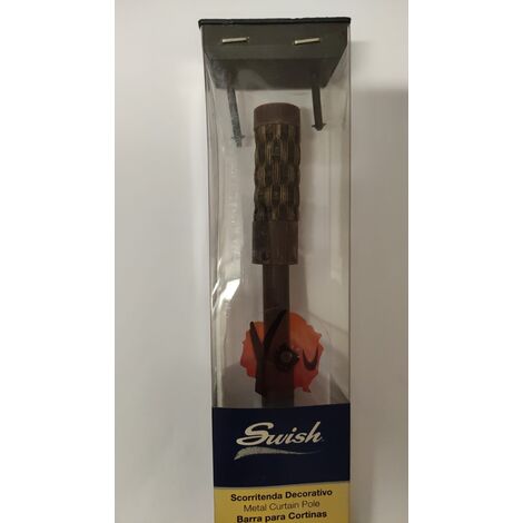 SWISH - BASTONE PER TENDE ESTENSIBILE 90-160CM NICE RUGGINE