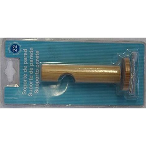 SWISH - HOME COLLECTION Supporto Aperto11CM per BASTONI Tende D. 22 in Legno Naturale