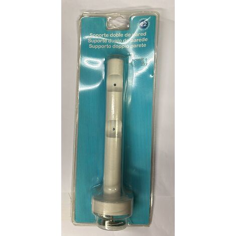 SWISH - SUPPORTO A PARETE DOPPIO COLOREBIANCO DIAMETRO 22MM