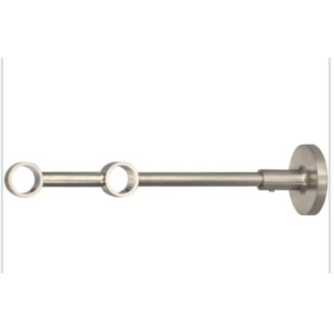 SWISH - SUPPORTO PER TENDA A DOPPIA INSTALLAZIONE Ø20MM - COLORE NICKEL SATINATO