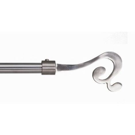 SWISH - TERMINALE/POMOLO PER BASTONI TENDE IN ACCIAIO NICKEL SATINATO MODELLO MAPLE D. 16mm